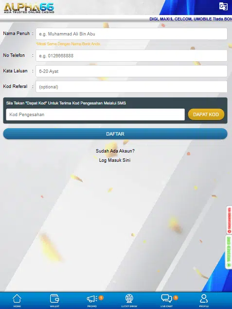 Alpha66 register