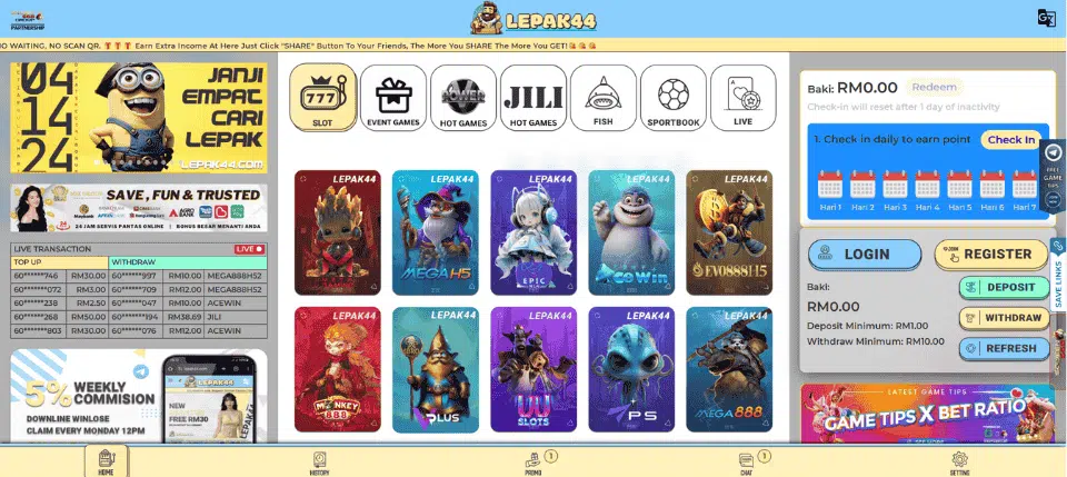 Lepak44 homepage