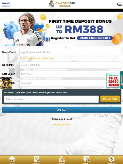 Realmarid888 register