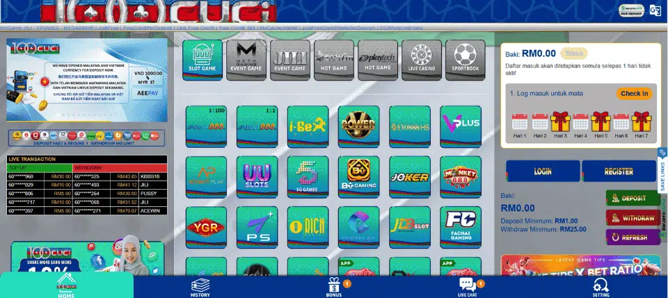 100Cuci Casino