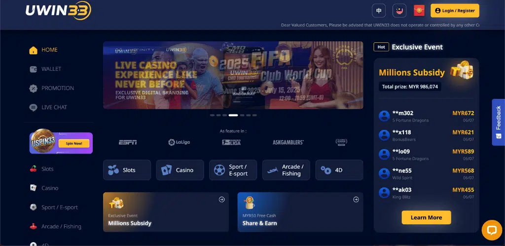 Uwin33 casino

